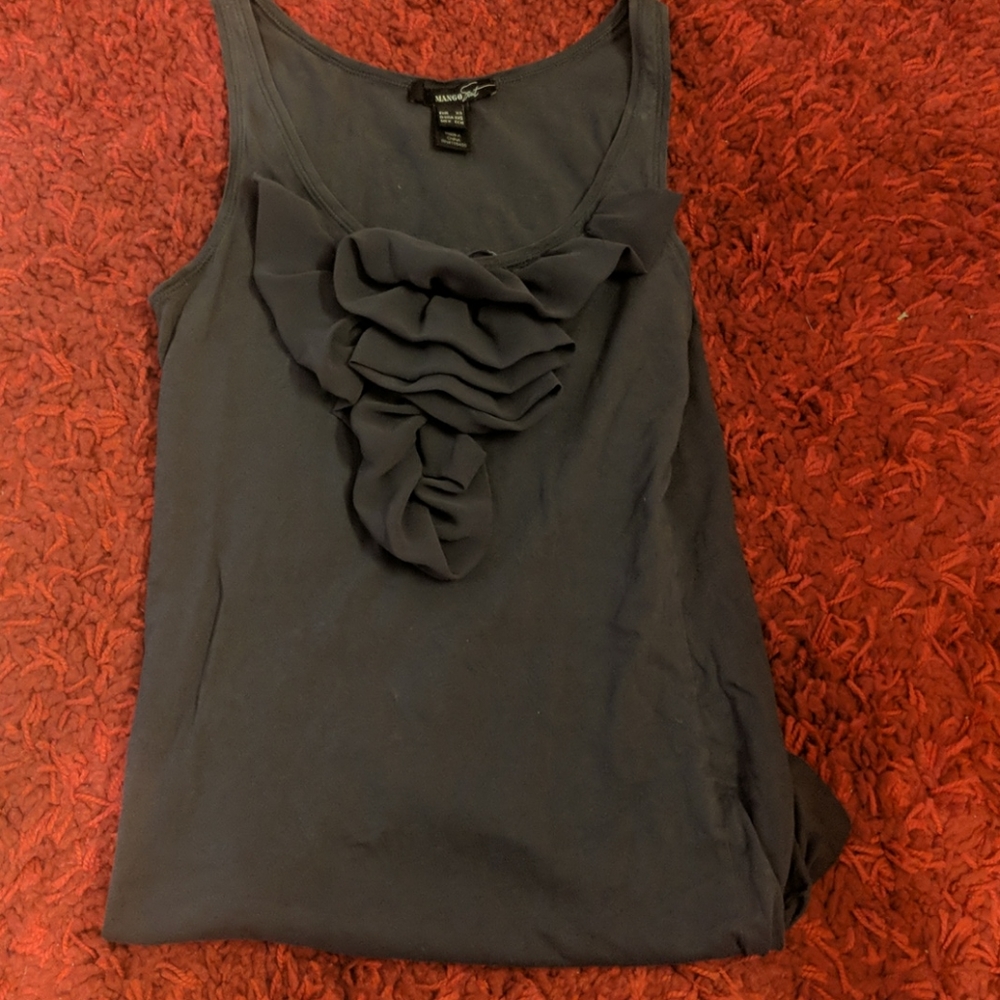 Mango grey blouse